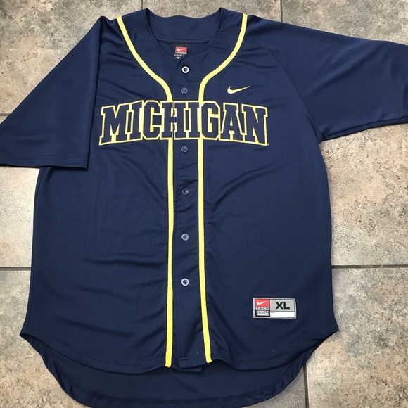 michigan baseball jersey nike